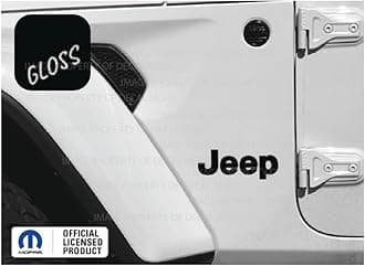 Decal Mods Fender Jeep Fender Flat Overlay Decal Graphic fits Jeep Wrangler JL/JT (2018-2024) (Set of 2) Black Gloss CB | SJ8Z3