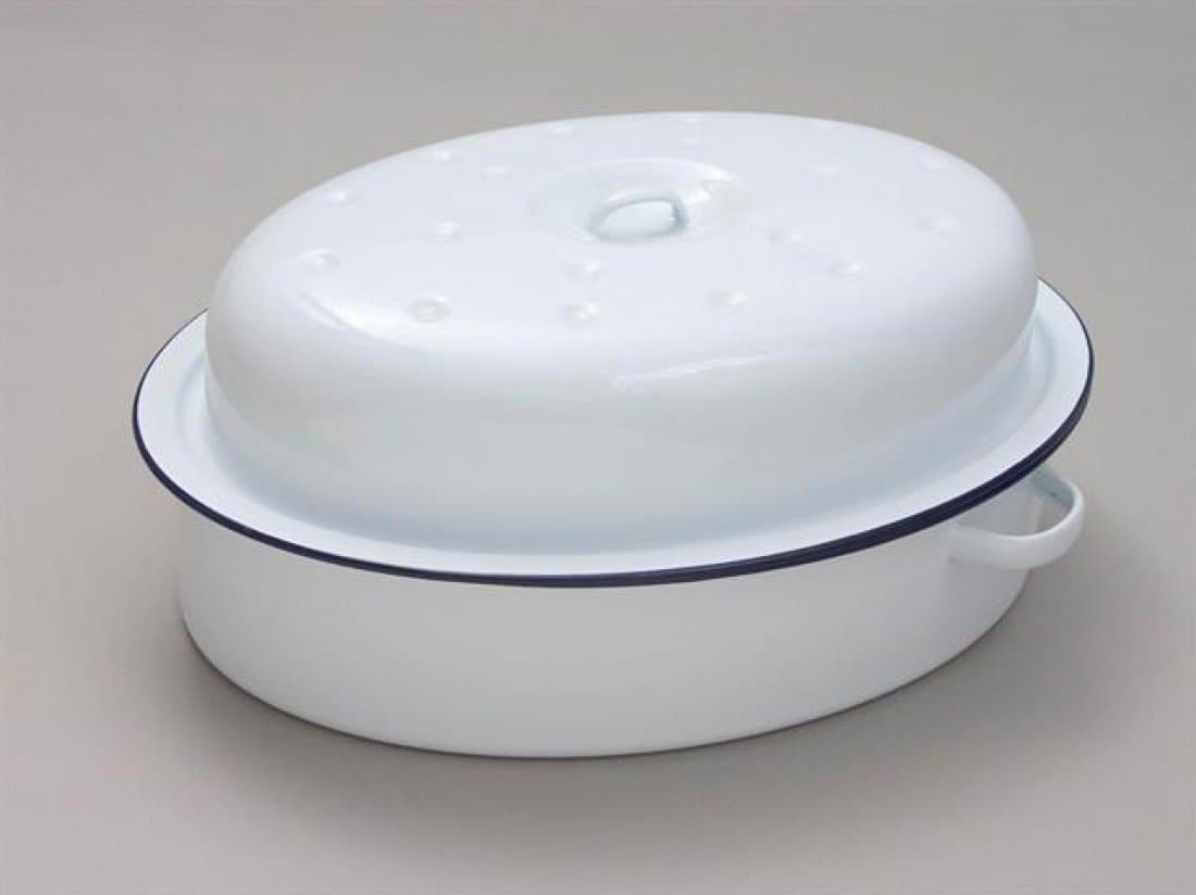FALCON OVAL ROASTER WHITE 26cm