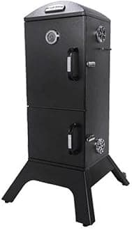 923610 Vertical Charcoal Cabinet Smoker, Black