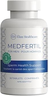 Medfertil for Men Natural Dietary Supplement for Men with Carnitine, Co-Q10, Selenium, Zinc, Vitamin C, E, B12, B9 (30 Tablets)