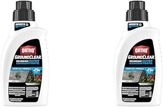 Ortho GroundClear Weed & Grass Killer Super Concentrate1 Fast-Acting Formula Kills The Toughest Weeds and Grasses, 32 fl. oz. (Pack of 2)