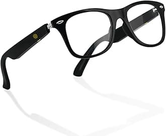 GenXenon Smart Glasses, Bluetooth Audio Glasses for Women Men, Open Ear Sound with Mic & Speakers, Hands Free Calling,Clear Blue Light Filter Lenses, Voice Assistant for Music,Outdoor Activities（MZ08
