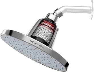 CLEO Rain Shower Filter for Hard Water | 8" Shower Head without Shower Arm| Water Softener for Bathroom