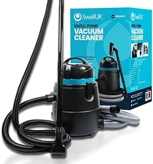 Swell UK Pond Vacuum Cleaner and Sludge Vac for Garden Fish Ponds. Includes Three Nozzles