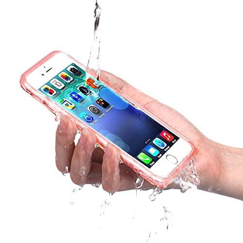KOOCO iPhone 6/6s Plus 5.5" Waterproof Phone Case Shockproof Dustproof Touched ID Fingerprint Full Sealed Protection Cover for Apple iPhone 6/6S Plus 5.5" (5.5'' Rose Gold)