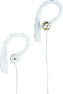 Daewoo AVS1287 V 4.2 Smart Power/Bluetooth Wireless Sports Earphones with Microphone - White/Gold