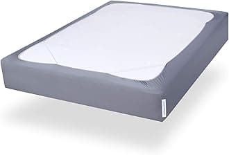 Box Spring Cover King Size, Alternates for Bed Skirt, Smooth and Elastic Woven Material Wrap Around 4 Sides of The Box Spring, Wrinkle & Fading Resistant, Washable, Dustproof, Grey