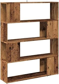 vidaXL Book Cabinet Old Wood Engineered Wood 39.4 x 9.4 x 49.0 in