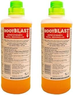 Rootblast | Super Strength Concentrated Total Weed Killer - Super Strength Glyphosate for Effective Weed Control - Kills Weeds down to the their roots (2 x 1L)
