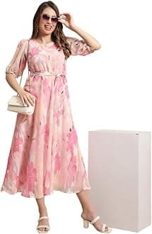 PreneumWomen's Stylish Maxi Dress – Long One-Piece Dress for Women | Flowy, Comfortable & Trendy for Casual & Special Occasions(Maxi$Parent-3(4))