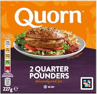 2 Meat Free Quarter Pounders, 227g (Frozen)