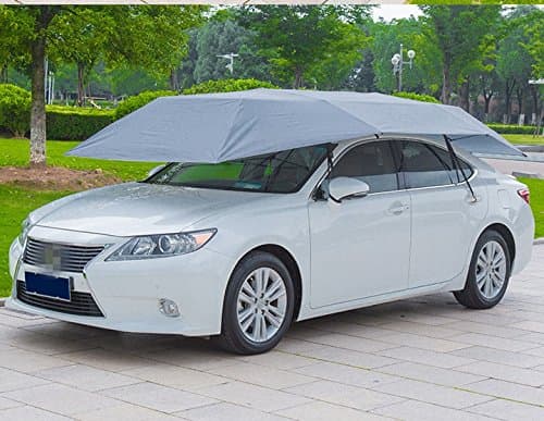 Empowered Living - Automatic Tent Carport with Remote Control Portable Automobile Protection Umbrella Sunproof, Windproof, Waterproof Car Canopy