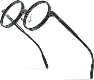 Acetate Men Vintage Round Optical Glasses Frame Spectacles Optical Eyeglasses Zolman
