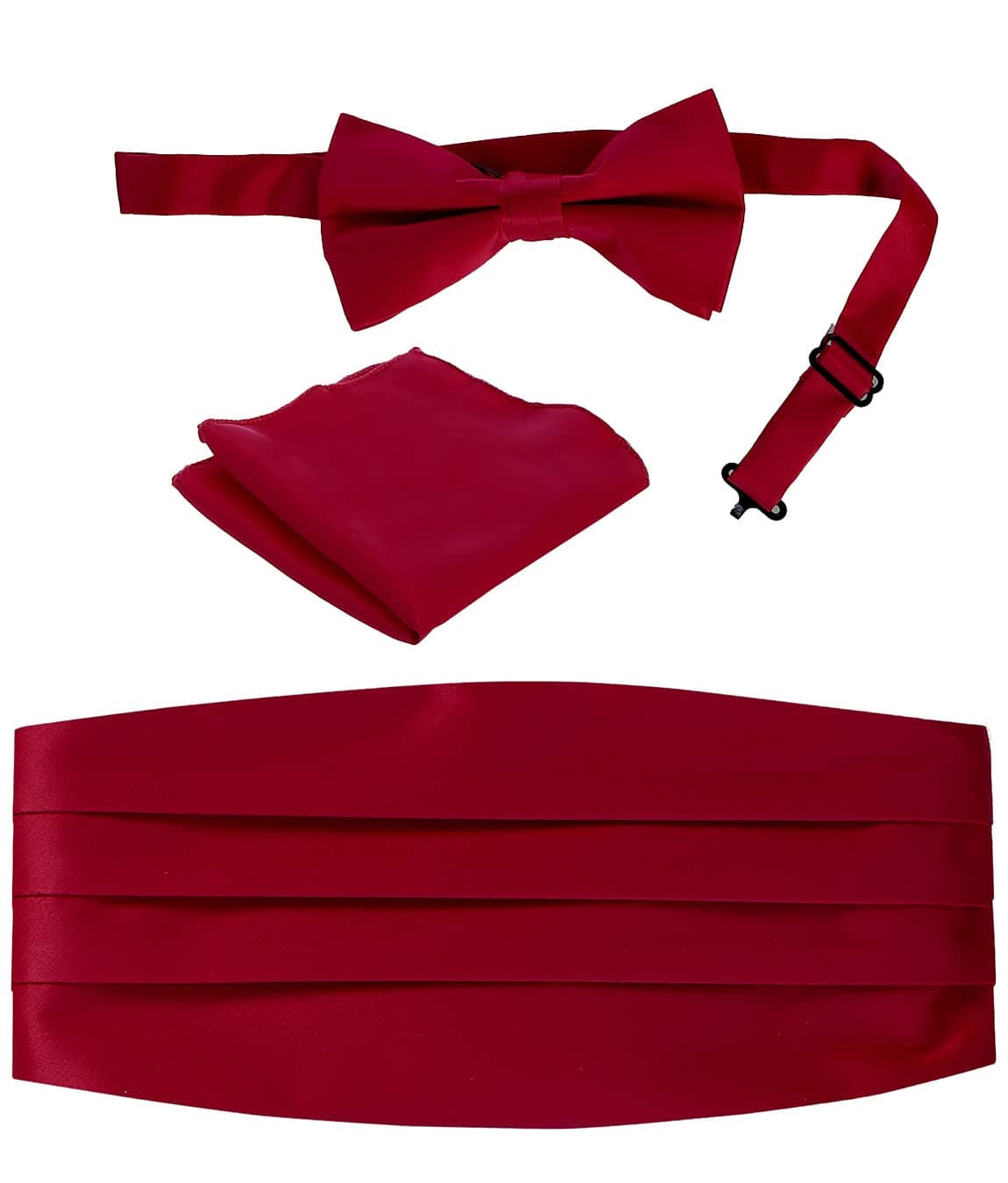 GiobertiMen's Adjustable Satin and Paisley Cummerbund Set