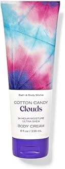 Bath & Body Works Ultimate Hydration Body Cream For Women 8 Fl Oz 1- Pack (8 Ounce (Pack of 1), Cotton Candy Cloud)