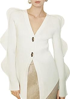 Women's Knit Cardigan Sweaters Long Sleeve Button Down Open Front Casual Outwear Trendy 2025