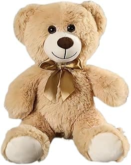 Teddy Bear Stuffed Animals, 12 Inches Teddy Bear Plush Toy Birthday Christmas Valentine’s Day Gift for Kids Girlfriend (Light Brown)