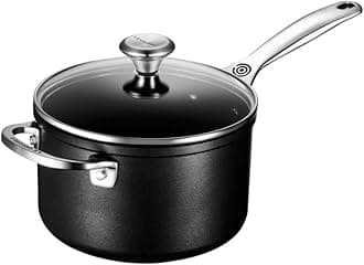 Toughened Nonstick PRO Saucepan With Glass Lid, 3 qt.