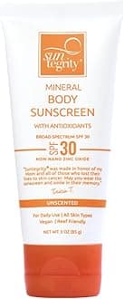 Suntegrity Natural Mineral Sunscreen For Body - Unscented - 3 oz.