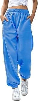 HeSaYep Women's High Waisted Sweatpants Workout Active Joggers Pants Baggy Lounge Bottoms