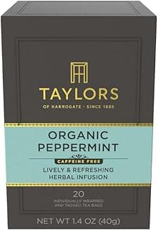 Organic Peppermint Herbal Tea, 20 Teabags