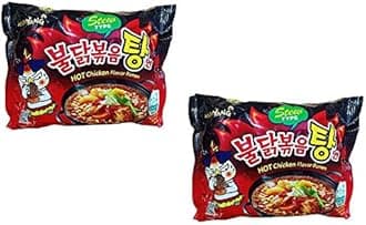 Stew Type Hot Chicken Flavour Ramen Instant Korean Noodles - 145Gm*2Pack (Pack of 2) (Imported)