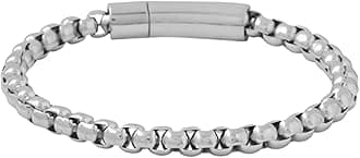 YELLOW CHIMES Bracelet For Men (Silver,One Size)