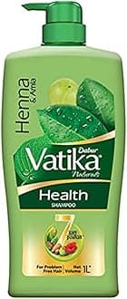- Dabur Vatika Health Shampoo - 1 L | With Henna & Amla | For Strong, Problem-Free Hair