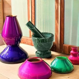 Fox Run Marble Mortar and Pestle, Green, 3"