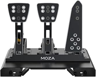 MOZA Racing　ペダル　CRP Pedal　3ペダル(throttle+braker+clutch)　ロードセル圧力センサー塔載　角度調整可能　レーシングゲーム　RS04　【国内正規品】