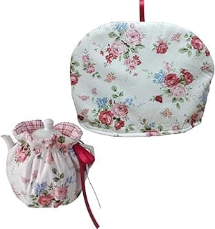 2pcs Insulated Tea Cozy for Teapot & Kettle Warmer Cover - Home Kitchen Decor Flower