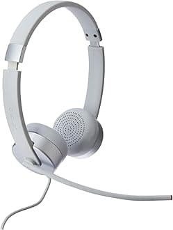 - Lenovo 100 Stereo Analog Headset, 3.5mm, 180° Boom Microphone, Memory-Foam Earcups, GXD1B60597, Cloud Grey