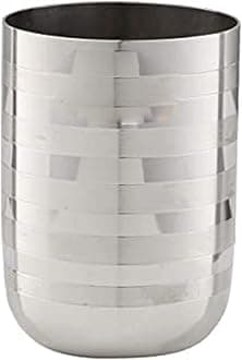 Neelam Stainless Steel 7 22G Diamond Royal Glass, 300 ml, Silver