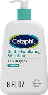 Cetaphil Gentle Exfoliating SA Lotion, Lightweight Moisturizer for All Skin Types, 8 Oz Pump Bottle, Salicylic Acid, Mandelic Acid & Gluconolactone, Gently Exfoliates, Dermatologist Recommended Brand
