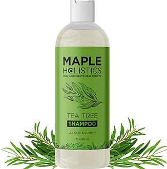 Refreshing Tea Tree Shampoo - Clarifying for Oily Hair and Dry Scalp With Jojoba and Rosemary Oil - Cleansing Sulphate Free With Essential Oils for Build up and Flakes - 236ml