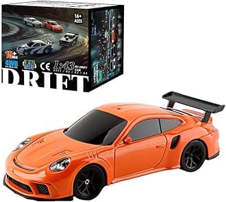 1/43 RC Drift Car for Adults, Mini 2.4G Remote Control Sports Car with Lights -RTR