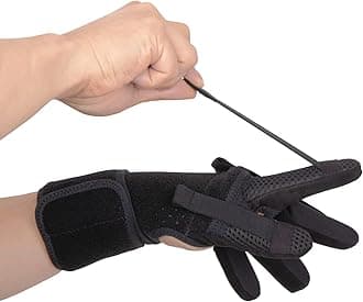 Neofect Finger Splint Finger Training & Rehab Orthotics, Minimizes Spasticity, Stretch & Functional Grasp, Prevents Stiffness for Stroke, TBI, Increased Muscle Tone, Hemiplegia (Large Left)
