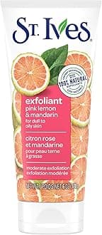 Exfoliant Face Scrub – Skin-Brightening Pink Lemon & Mandarin for Glowing Skin, 6 Oz Ea