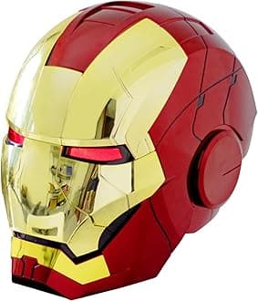 Helmet Cosplay Voice Control Electronic Open/Close LED Eyes Mask 1:1 Hero Model