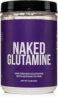 Naked Nutrition Pure L-Glutamine Made In The Usa - 200 Servings - 1,000G, 2.2Lb