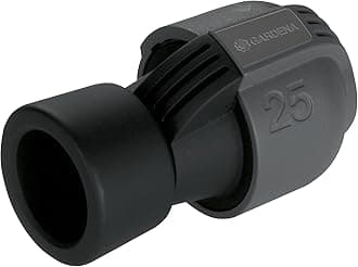 GARDENA Sprinklersystem Connector: Connector for a pipe connection to Valve Boxes, Pipelines, Spiral Hose Boxes, and the domestic water supply, 25 mm x 1” female threads, Quick&Easy (), 2762-20