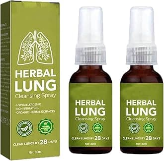Herbal Lung Cleansing Spray,Herbal Lung Cleanse Spray,Breath Detox Herbal Lung Cleansing Spray,Cleanse & Respiratory (2PCS)