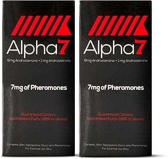 Alpha 7 Unscented - Pheromone Cologne for Men with Pure Pheromones - High Concentration Blend to Attract Women - Top Selling Perfume Oil Designed to Complement Your Scent (2x (10 ml))