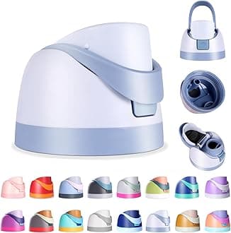 Renyqatt Replacement Lid for Owala Freesip, Compatible with Owala Cup 16oz 24oz 32oz 40oz, One Button Water Bottle Top Lid for Owala Freesip, Leakproof, BPA-Free (Light Blue)