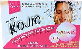 DOUBLE Kojic,Collagen & Gluta Soap160g bars *Japanese Formula* (120)