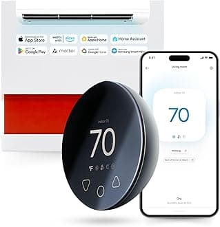 Boldr Klima Smart Thermostat for Air Conditioners, Window A/C, Mini Splits & Heat Pumps - Alexa & Google Home Compatible, WiFi Control App, Energy Saving, Easy DIY Install, Graphite Grey