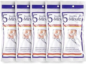 5 Pack Natural White 5-Minute Teeth Whitening Kits
