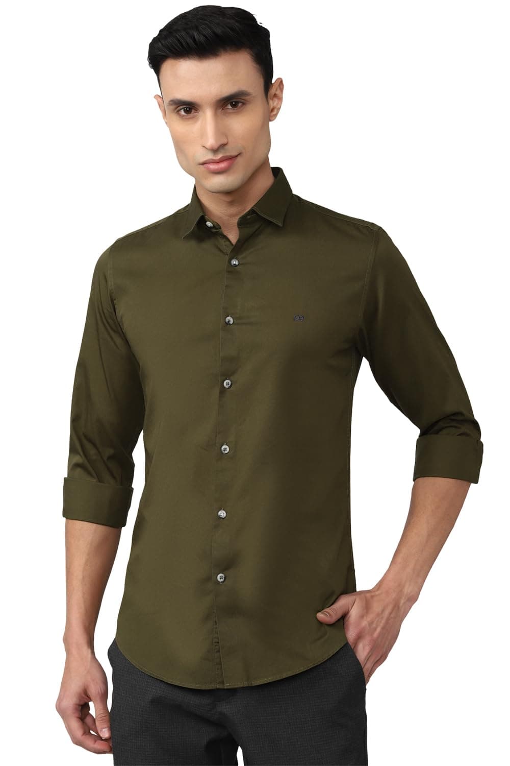 Peter England Men PCSFSSLPS14177 Western