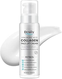 Tighten and Lift Neck Cream: Instant Face Lift Cream - 6-in-1 Anti-Aging Face Moisturizer for Anti-Wrinkle, Firm - Collagen, Retinol, Peptides & Hyaluronic Acid Neck Firming Cream for Skin Care