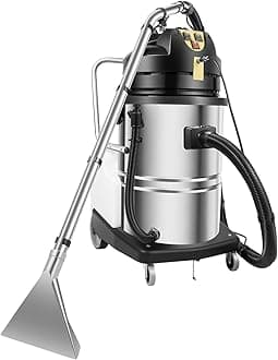 60L Commercial Carpet Cleaning Machine Carpet Extractor 3 in 1 15.85Gal Carpet Extractor for Car Detailing, Commercial Stainless Steel Carpet Shampooer (Shipped in 2 Parcel)